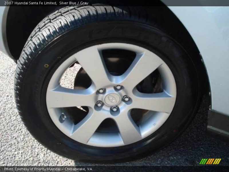 Silver Blue / Gray 2007 Hyundai Santa Fe Limited