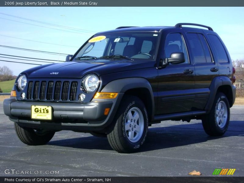 Black / Medium Slate Gray 2006 Jeep Liberty Sport