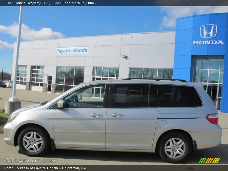 Silver Pearl Metallic / Black 2007 Honda Odyssey EX-L