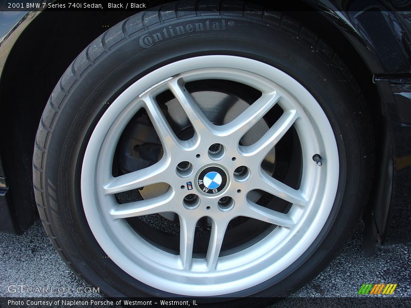 Black / Black 2001 BMW 7 Series 740i Sedan