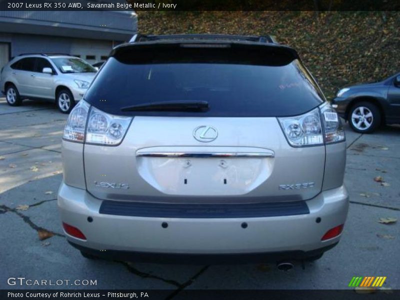 Savannah Beige Metallic / Ivory 2007 Lexus RX 350 AWD