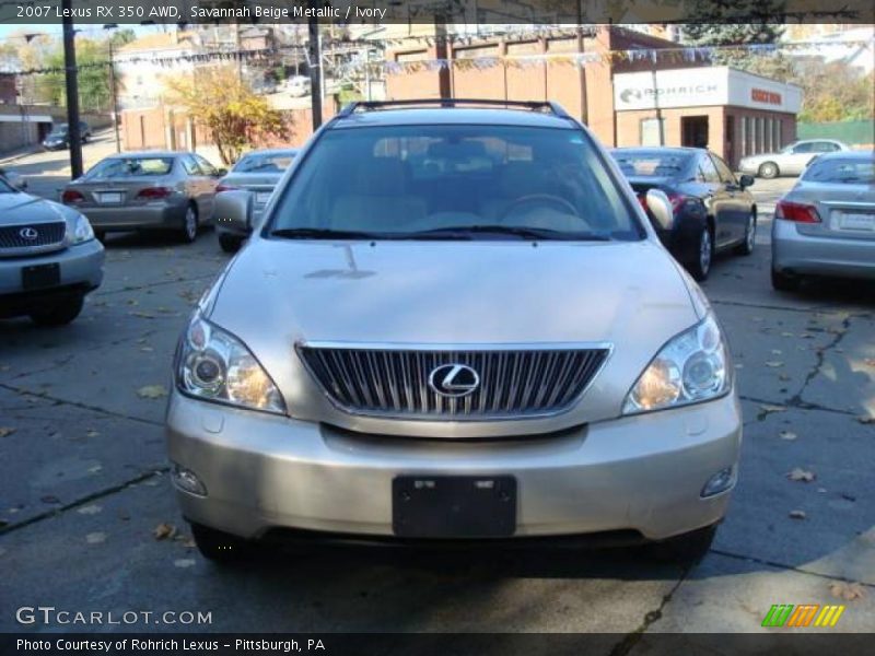 Savannah Beige Metallic / Ivory 2007 Lexus RX 350 AWD