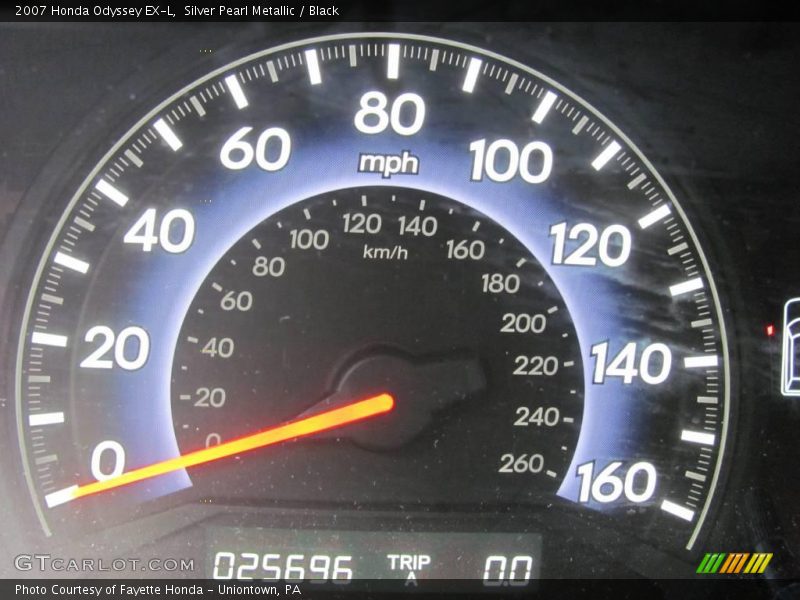 Silver Pearl Metallic / Black 2007 Honda Odyssey EX-L