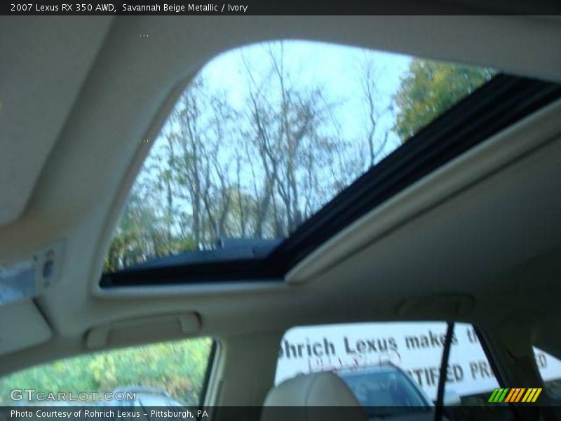Savannah Beige Metallic / Ivory 2007 Lexus RX 350 AWD