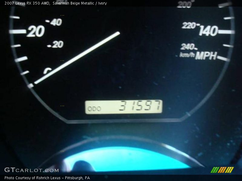 Savannah Beige Metallic / Ivory 2007 Lexus RX 350 AWD
