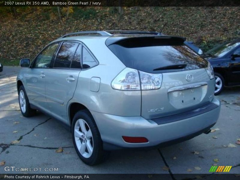 Bamboo Green Pearl / Ivory 2007 Lexus RX 350 AWD