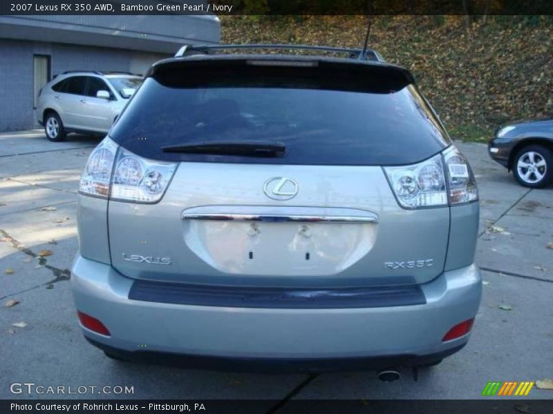 Bamboo Green Pearl / Ivory 2007 Lexus RX 350 AWD