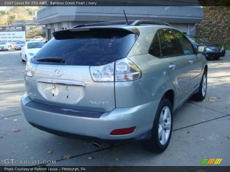 Bamboo Green Pearl / Ivory 2007 Lexus RX 350 AWD