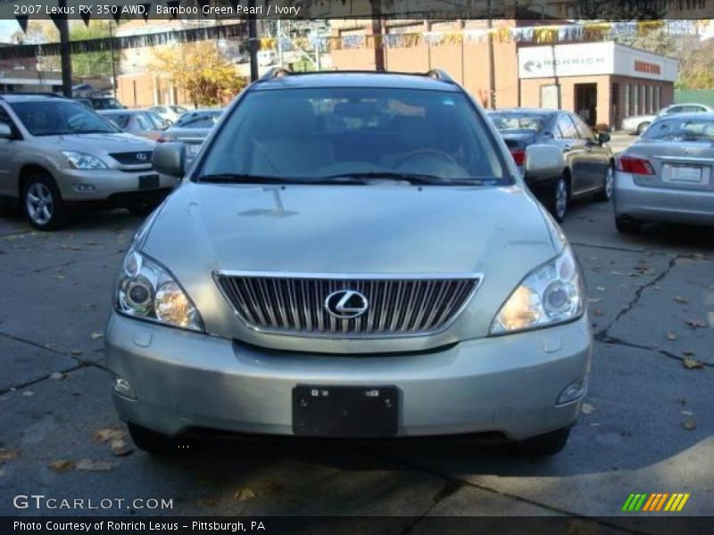 Bamboo Green Pearl / Ivory 2007 Lexus RX 350 AWD