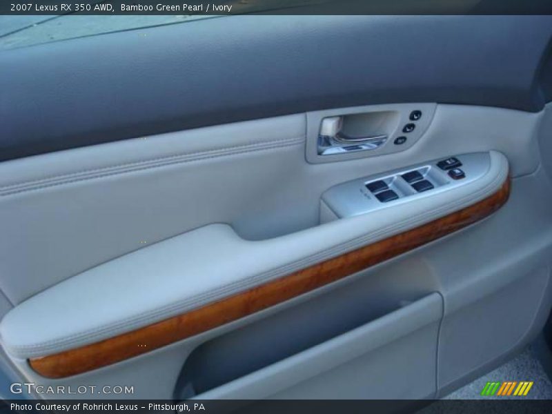 Bamboo Green Pearl / Ivory 2007 Lexus RX 350 AWD