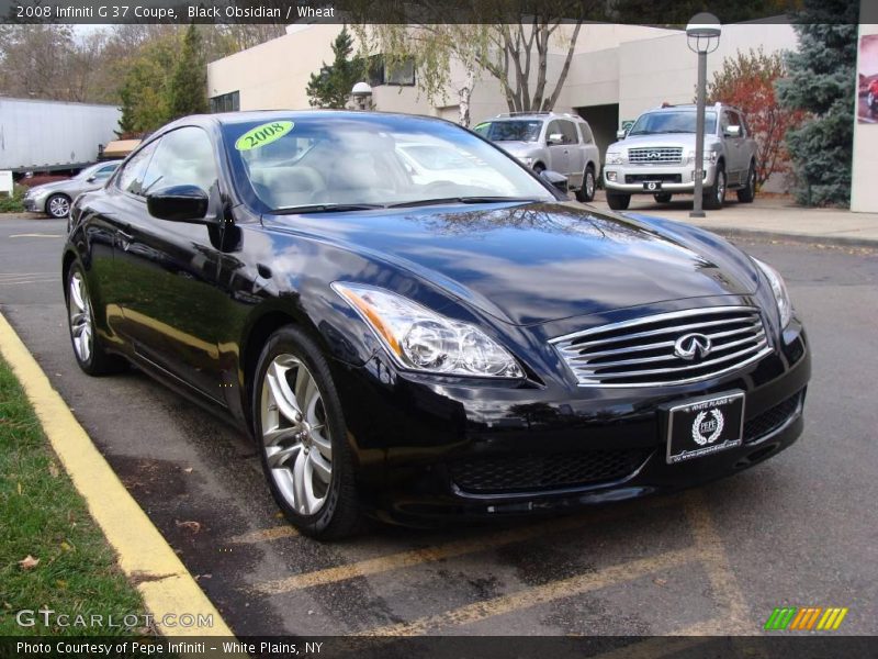 Black Obsidian / Wheat 2008 Infiniti G 37 Coupe