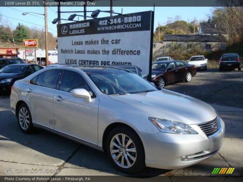 Tungsten Metallic / Light Gray 2008 Lexus ES 350