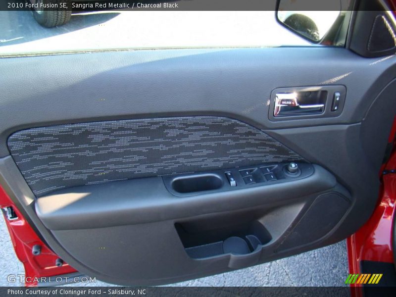 Sangria Red Metallic / Charcoal Black 2010 Ford Fusion SE