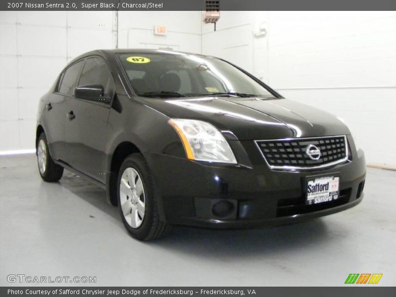 Super Black / Charcoal/Steel 2007 Nissan Sentra 2.0