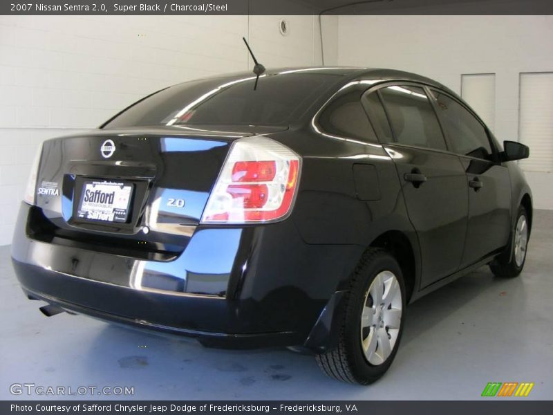 Super Black / Charcoal/Steel 2007 Nissan Sentra 2.0