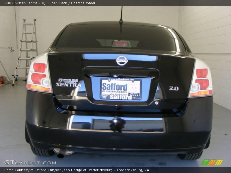 Super Black / Charcoal/Steel 2007 Nissan Sentra 2.0