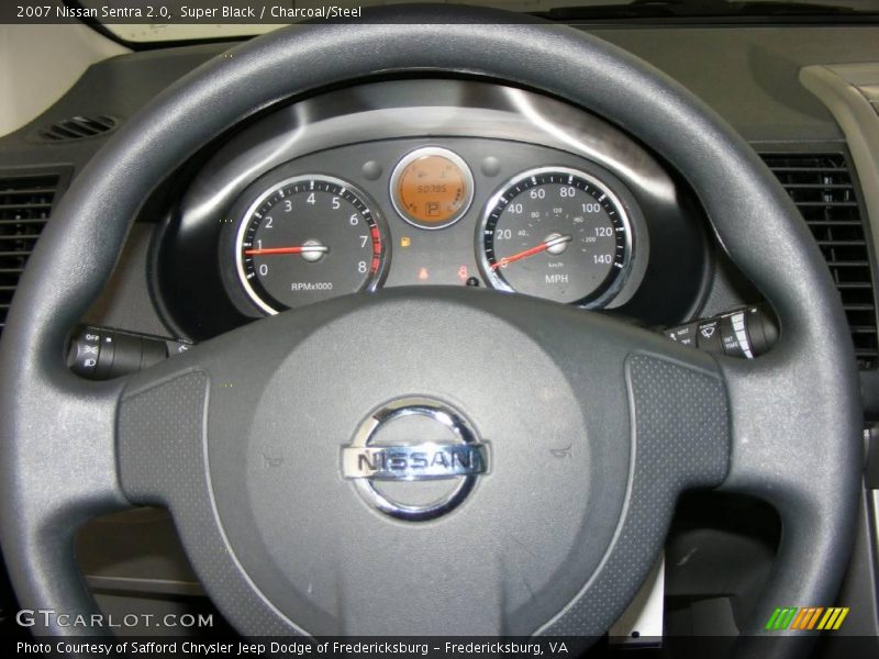 Super Black / Charcoal/Steel 2007 Nissan Sentra 2.0