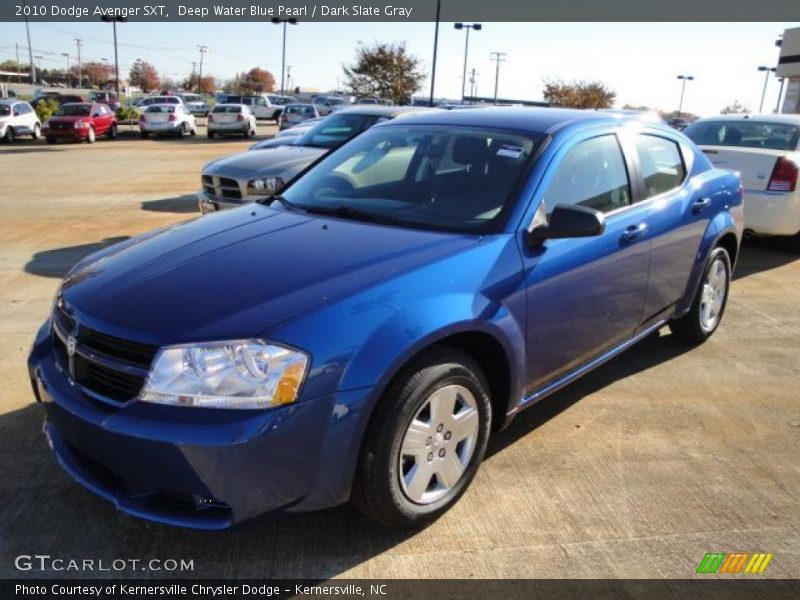 Deep Water Blue Pearl / Dark Slate Gray 2010 Dodge Avenger SXT