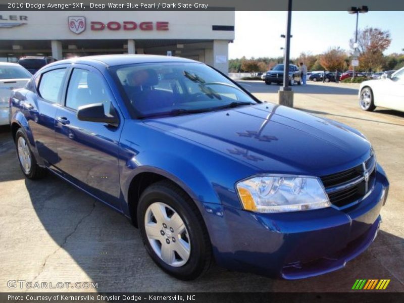 Deep Water Blue Pearl / Dark Slate Gray 2010 Dodge Avenger SXT