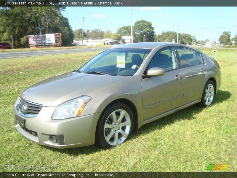 Pebble Beach Metallic / Charcoal Black 2008 Nissan Maxima 3.5 SE