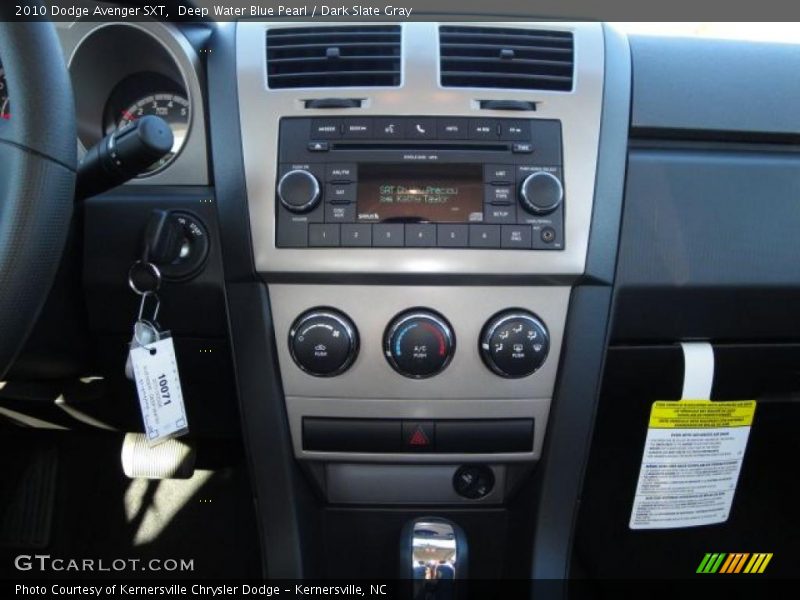 Deep Water Blue Pearl / Dark Slate Gray 2010 Dodge Avenger SXT