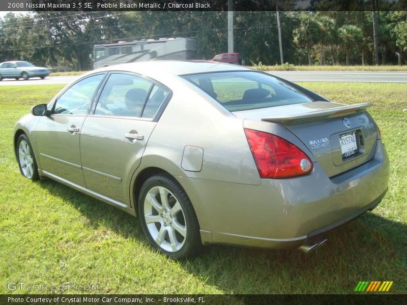 Pebble Beach Metallic / Charcoal Black 2008 Nissan Maxima 3.5 SE