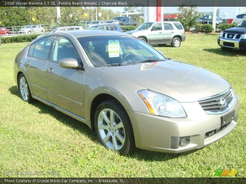 Pebble Beach Metallic / Charcoal Black 2008 Nissan Maxima 3.5 SE