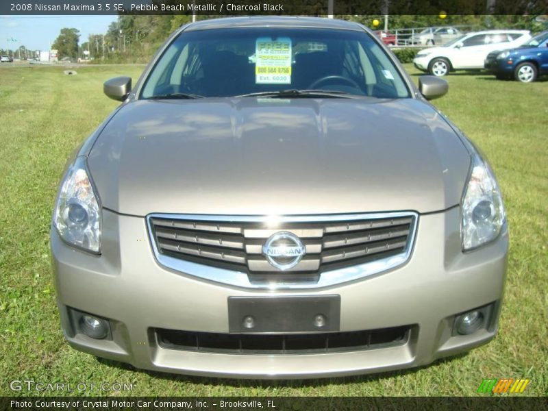 Pebble Beach Metallic / Charcoal Black 2008 Nissan Maxima 3.5 SE