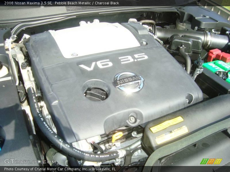 Pebble Beach Metallic / Charcoal Black 2008 Nissan Maxima 3.5 SE