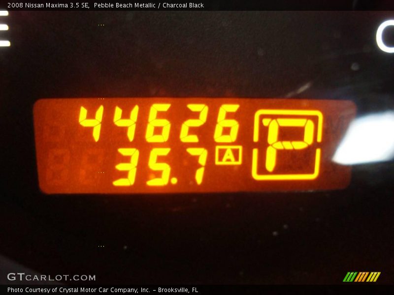 Pebble Beach Metallic / Charcoal Black 2008 Nissan Maxima 3.5 SE