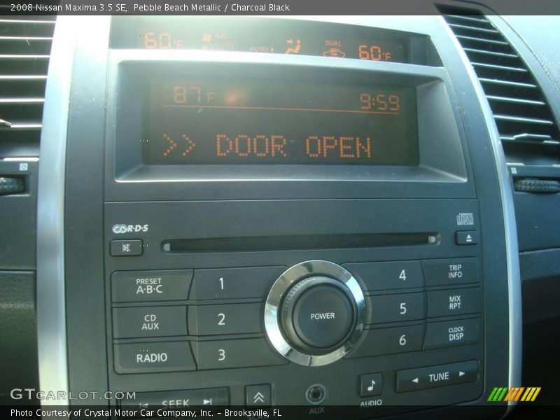 Pebble Beach Metallic / Charcoal Black 2008 Nissan Maxima 3.5 SE