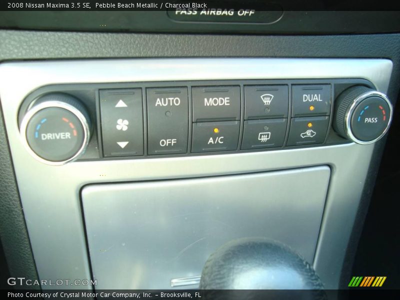 Pebble Beach Metallic / Charcoal Black 2008 Nissan Maxima 3.5 SE