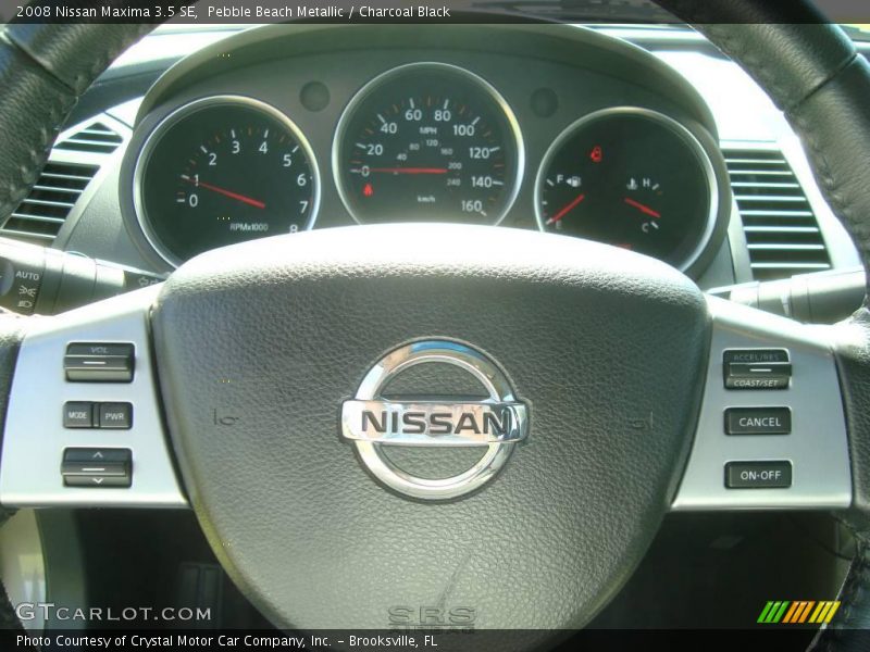 Pebble Beach Metallic / Charcoal Black 2008 Nissan Maxima 3.5 SE