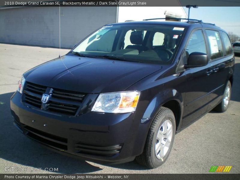 Blackberry Metallic / Dark Slate Gray/Light Shale 2010 Dodge Grand Caravan SE