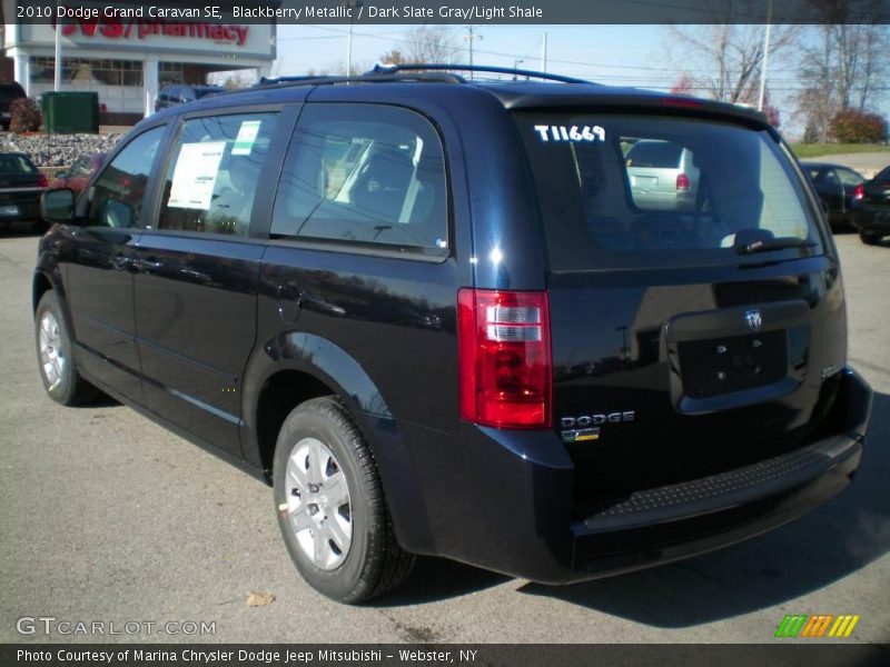 Blackberry Metallic / Dark Slate Gray/Light Shale 2010 Dodge Grand Caravan SE