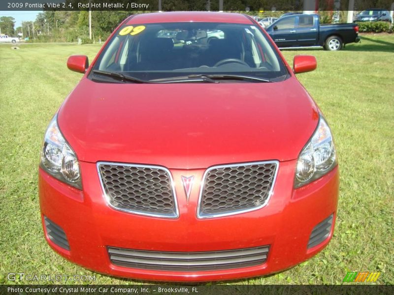 Red Hot Metallic / Ebony 2009 Pontiac Vibe 2.4