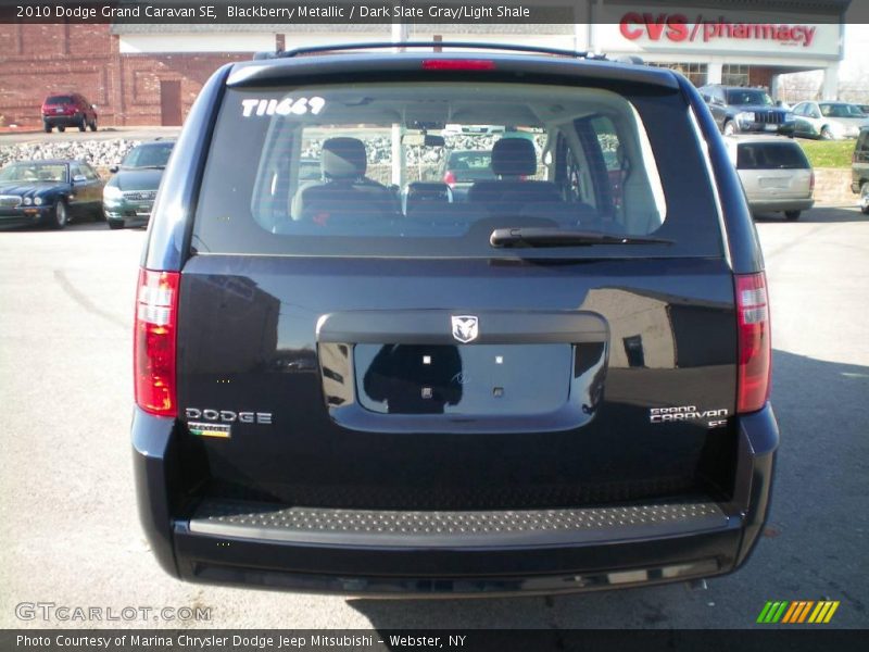 Blackberry Metallic / Dark Slate Gray/Light Shale 2010 Dodge Grand Caravan SE