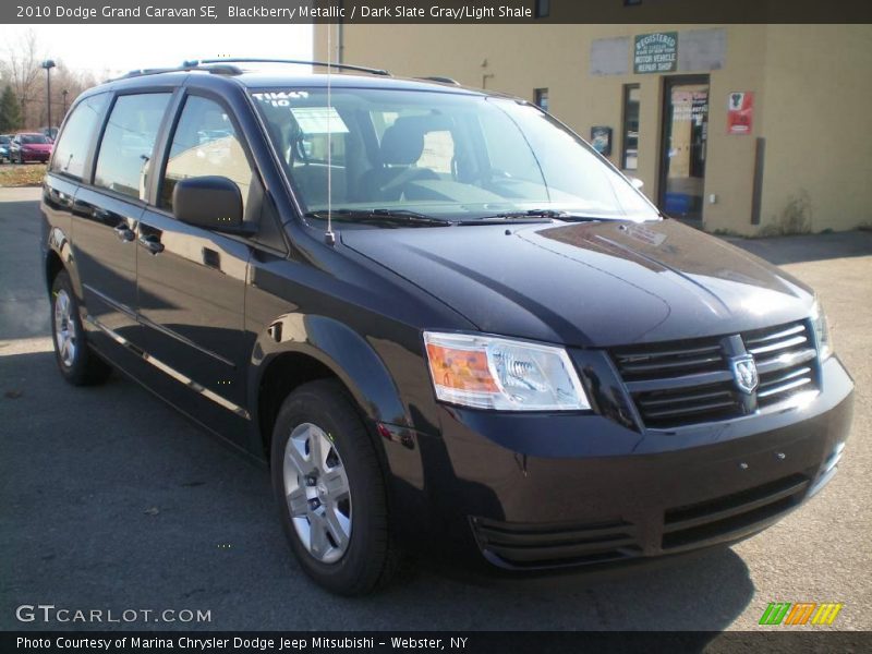 Blackberry Metallic / Dark Slate Gray/Light Shale 2010 Dodge Grand Caravan SE