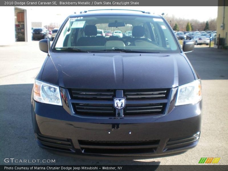 Blackberry Metallic / Dark Slate Gray/Light Shale 2010 Dodge Grand Caravan SE