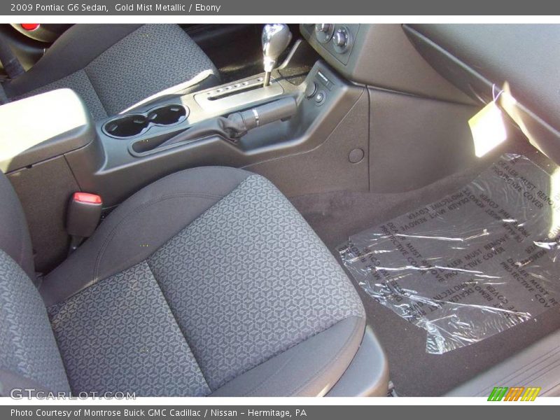Gold Mist Metallic / Ebony 2009 Pontiac G6 Sedan