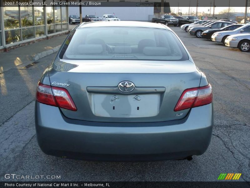 Aloe Green Metallic / Bisque 2007 Toyota Camry LE
