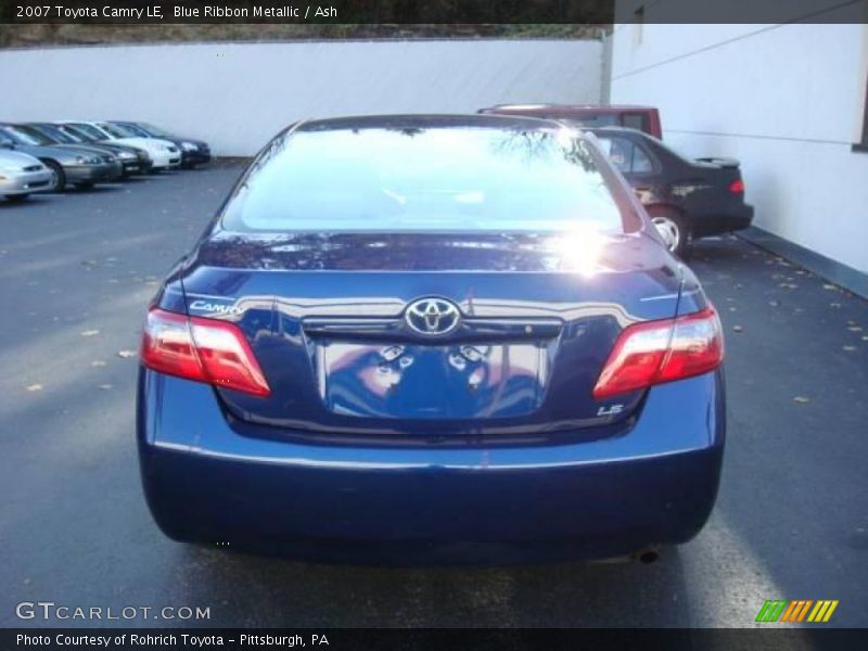 Blue Ribbon Metallic / Ash 2007 Toyota Camry LE