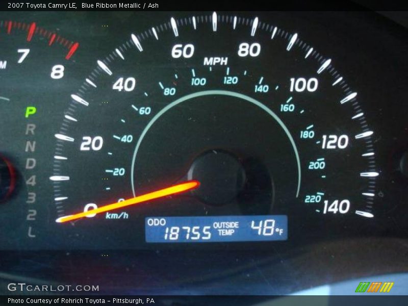 Blue Ribbon Metallic / Ash 2007 Toyota Camry LE