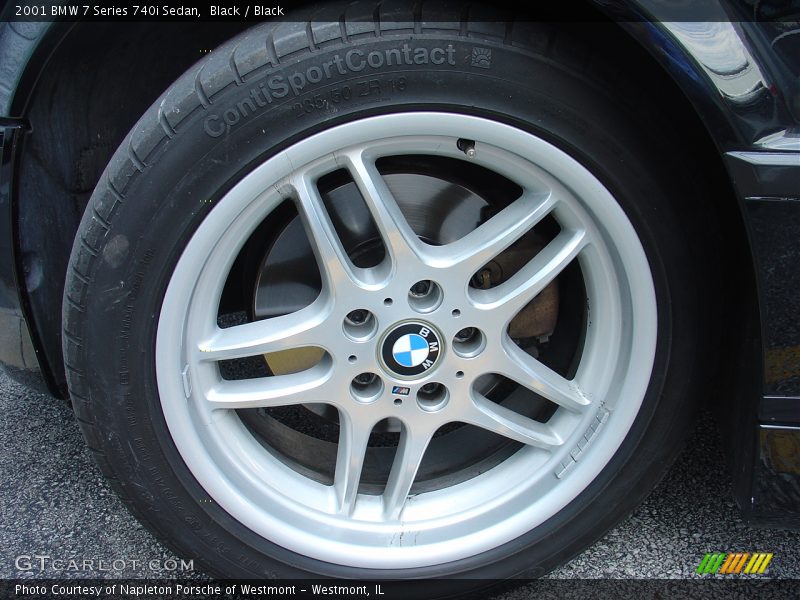 Black / Black 2001 BMW 7 Series 740i Sedan