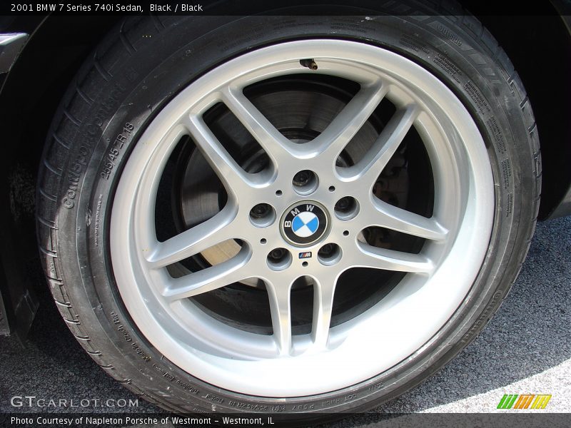 Black / Black 2001 BMW 7 Series 740i Sedan