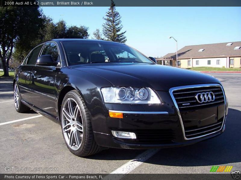 Brilliant Black / Black 2008 Audi A8 L 4.2 quattro