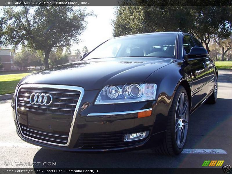 Brilliant Black / Black 2008 Audi A8 L 4.2 quattro