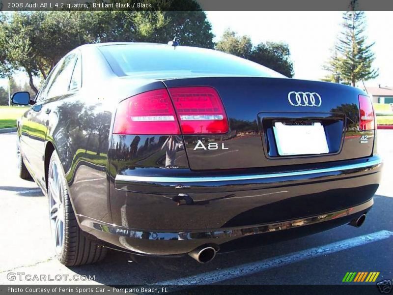 Brilliant Black / Black 2008 Audi A8 L 4.2 quattro