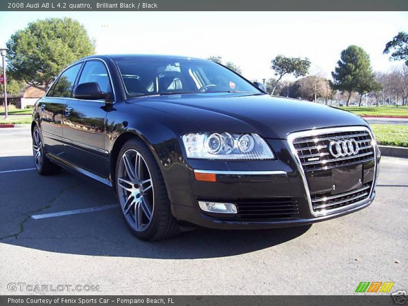 Brilliant Black / Black 2008 Audi A8 L 4.2 quattro