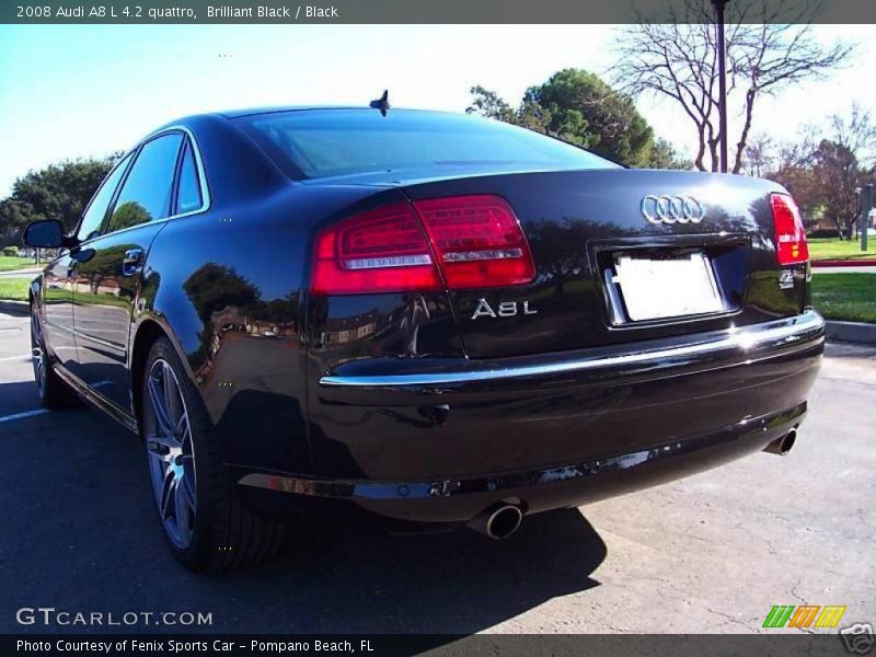 Brilliant Black / Black 2008 Audi A8 L 4.2 quattro